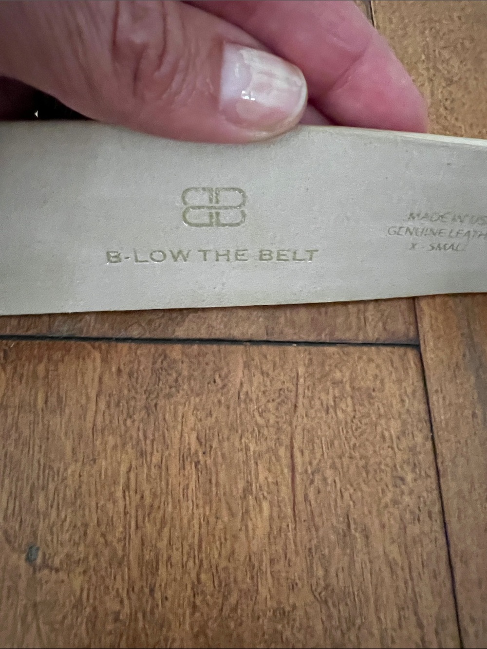 B-Low the Belt Light Brown Mills Leather Belt with Gold Buckle - Picture 2 of 8